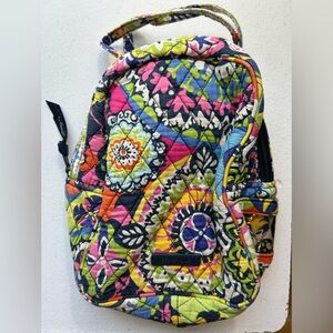 Vera Bradley insulated quilted Rio pattern handle lunch travel bag